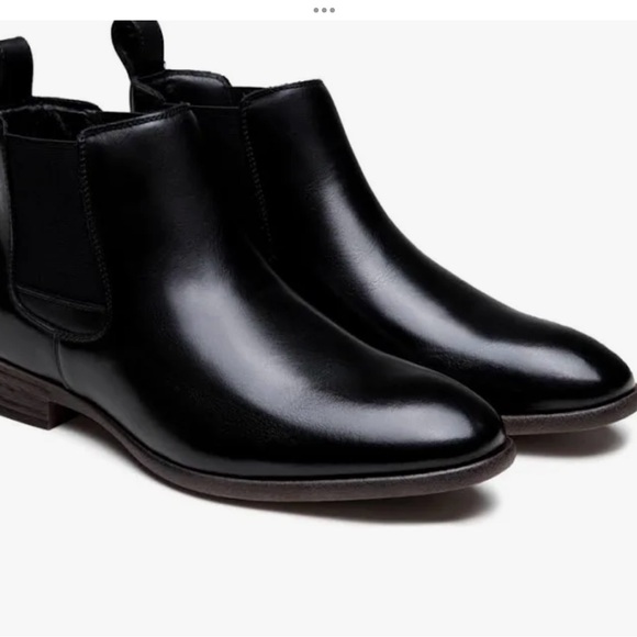 Jousen Milan Mens ankle Boots ,all Leather size mens 8 black Chelsea - Picture 3 of 9